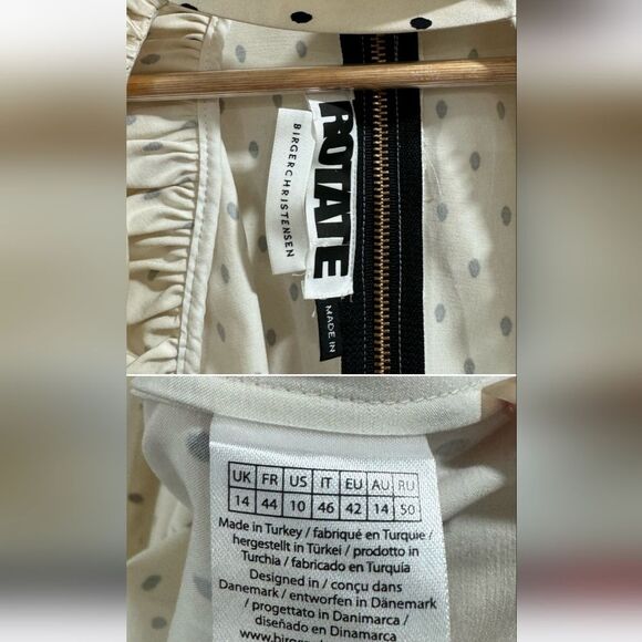 Rotate Birger Polka Dot Long Sleeve Dress - Picture 13 of 13